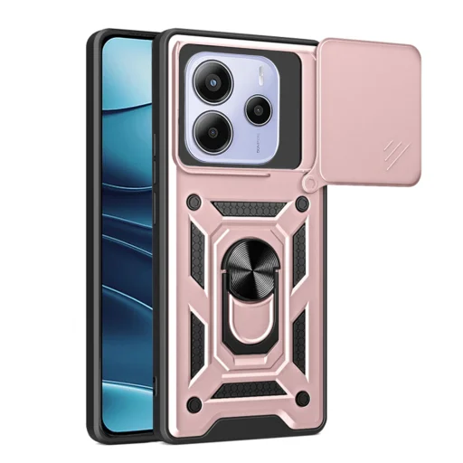 Techsuit - CamShield Sorozat - Xiaomi Redmi Note 14 5G - Rózsa Arany tok - 1