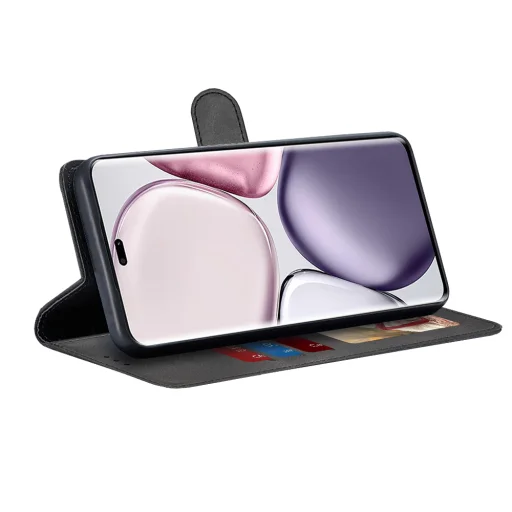  Honor Magic7 Lite / X9c Fekete Techsuit Naplókönyv tok - 2