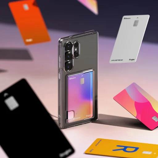  Ringke - Fusion Kártyatartó - Samsung Galaxy S25 Plus - Átlátszó tok - 6