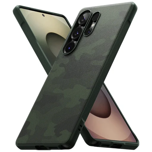  Ringke - Onyx Design - Samsung Galaxy S25 Ultra - Terepzöld tok - 2