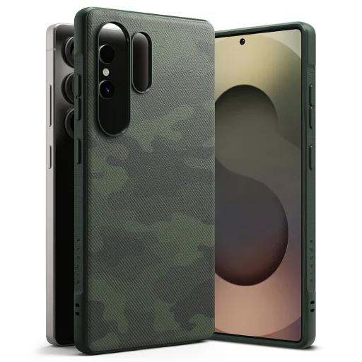  Ringke - Onyx Design - Samsung Galaxy S25 Ultra - Terepzöld tok - 1