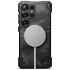  Ringke - Strapabíró MagSafe kiegészítő - Samsung Galaxy S25 Ultra - Fekete terepmintás tok thumbnail