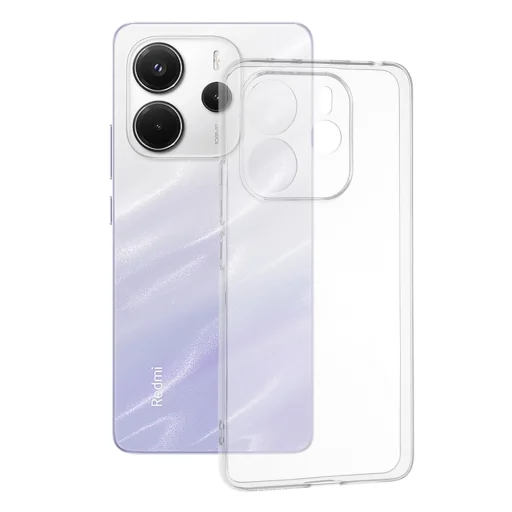 Techsuit - Átlátszó Szilikon - Xiaomi Redmi Note 14 4G regionális verzió - Átlátszó tok - 1