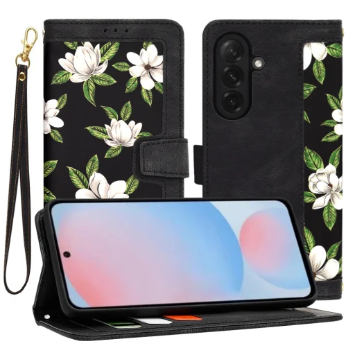 Techsuit - FlipCraft - Samsung Galaxy A56 5G - Hajnal Virágai tok - 1