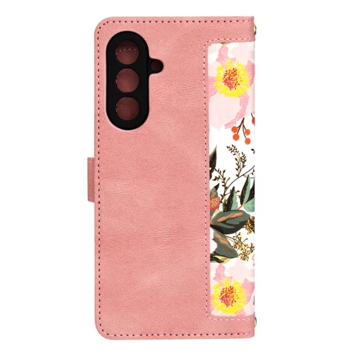 Techsuit - FlipCraft - Samsung Galaxy A56 5G - Rózsaszín Szívecske tok - 3
