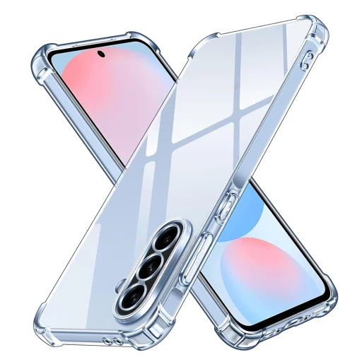 Techsuit - Ütésálló Átlátszó Szilikon - Samsung Galaxy A56 5G - Átlátszó tok - 1