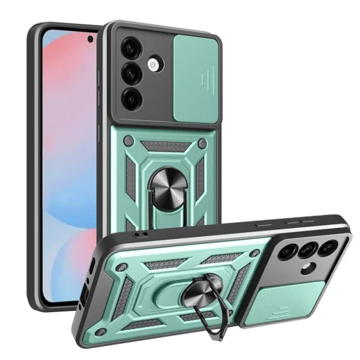 Techsuit - CamShield Sorozat - Samsung Galaxy A56 5G - Zöld tok - 1