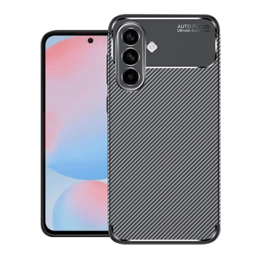 Techsuit - CarbonFiber - Samsung Galaxy A56 5G - Fekete tok - 1