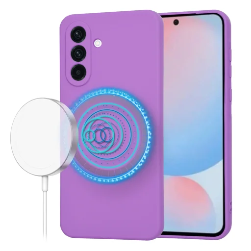 Techsuit - SoftFlex MagSafe - Samsung Galaxy A56 5G - Lila tok - 1