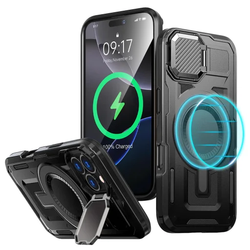 Techsuit - CamVault MagSafe - iPhone 16 Pro - Fekete tok - 1