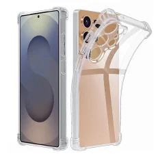 Techsuit - Ütésálló Átlátszó Szilikon - Samsung Galaxy S25 Ultra - Átlátszó tok