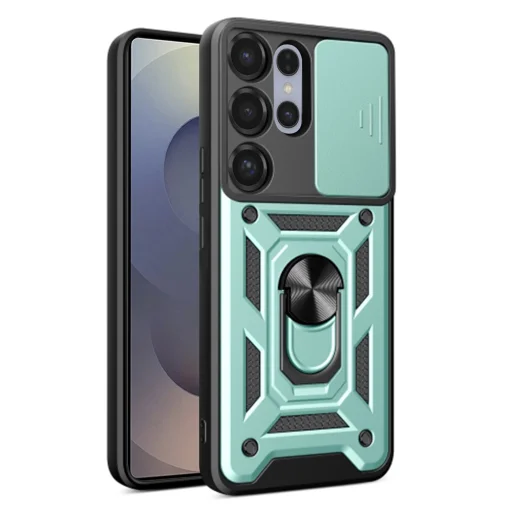 Techsuit - CamShield sorozat - Samsung Galaxy S25 Ultra - Zöld tok - 1