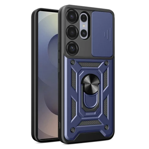 Techsuit - CamShield sorozat - Samsung Galaxy S25 Ultra - Kék tok - 1