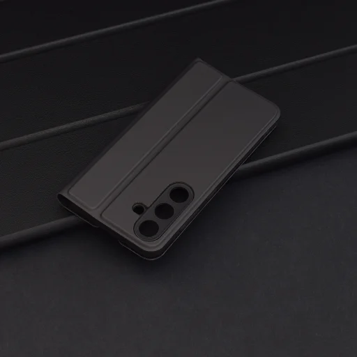 Techsuit - Magskin Könyv - Samsung Galaxy S25 - Fekete tok - 6