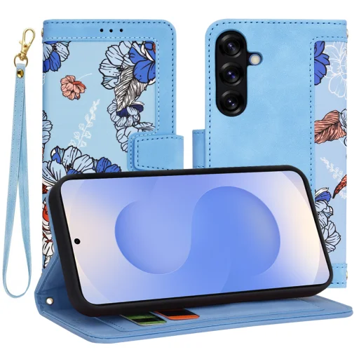 Techsuit - FlipCraft - Samsung Galaxy S25 - Vibráló kék tok - 1