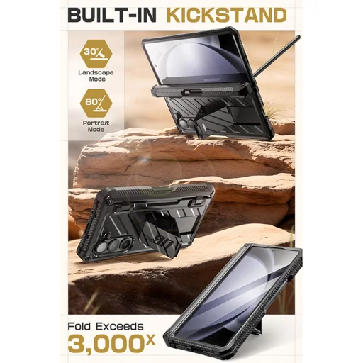  Samsung Galaxy Z Fold6 Fekete Supcase Unicorn Beetle Pro tok - 5
