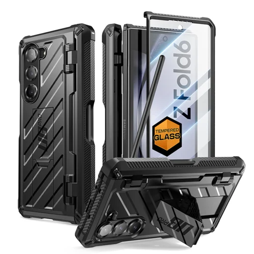  Samsung Galaxy Z Fold6 Fekete Supcase Unicorn Beetle Pro tok - 1