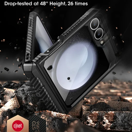  Samsung Galaxy Z Flip6 Fekete Supcase Unicorn Beetle Pro tok - 6