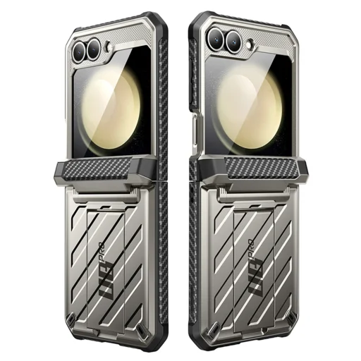  Samsung Galaxy Z Flip6 Titán Szürke Supcase Unicorn Beetle Pro tok - 2