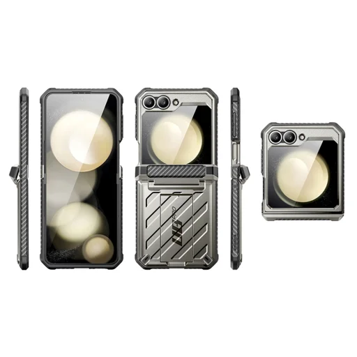  Samsung Galaxy Z Flip6 Titán Szürke Supcase Unicorn Beetle Pro tok - 5