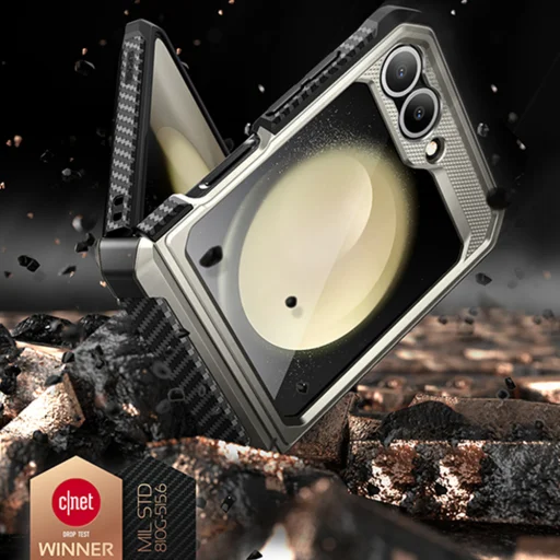  Samsung Galaxy Z Flip6 Titán Szürke Supcase Unicorn Beetle Pro tok - 6
