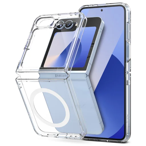  Ringke - Fusion MagSafe - Samsung Galaxy Z Flip6 - Átlátszó tok - 3