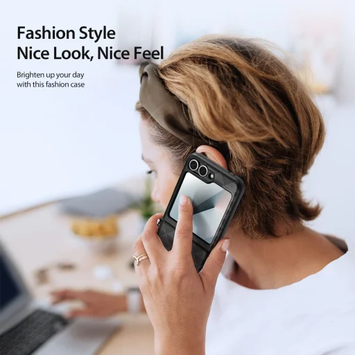  Dux Ducis - Fitt - Samsung Galaxy Z Flip6 - Fekete tok - 4