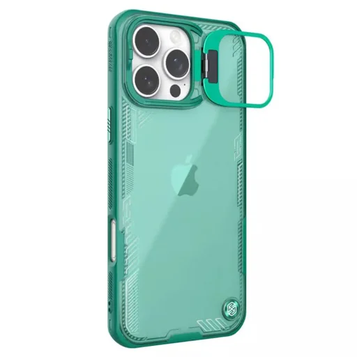  Nillkin - Iceblade Prop (kamerakivágással) - iPhone 16 Pro Max - Zöld tok - 1
