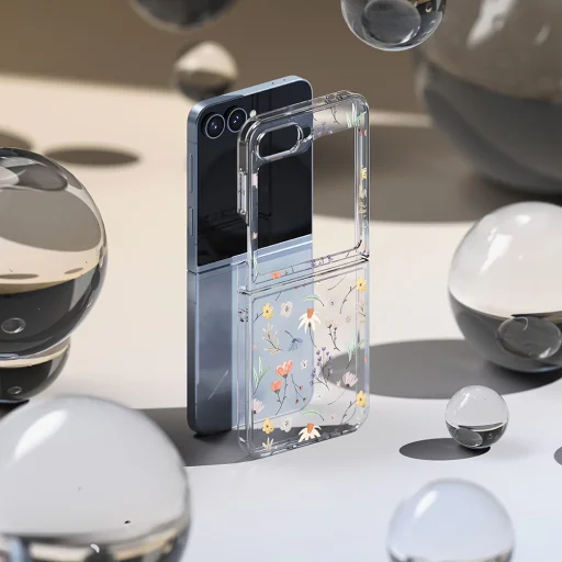  Ringke - Fusion Design - Samsung Galaxy Z Flip6 - Száraz Virágok tok - 3