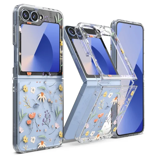  Ringke - Fusion Design - Samsung Galaxy Z Flip6 - Száraz Virágok tok - 2