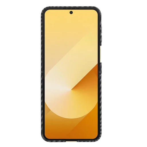 Techsuit - Carbonite FiberShell - Samsung Galaxy Z Flip6 - Fekete tok - 2
