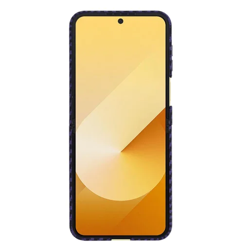 Techsuit - Karbonit Szálhéj - Samsung Galaxy Z Flip6 - Lila tok - 2