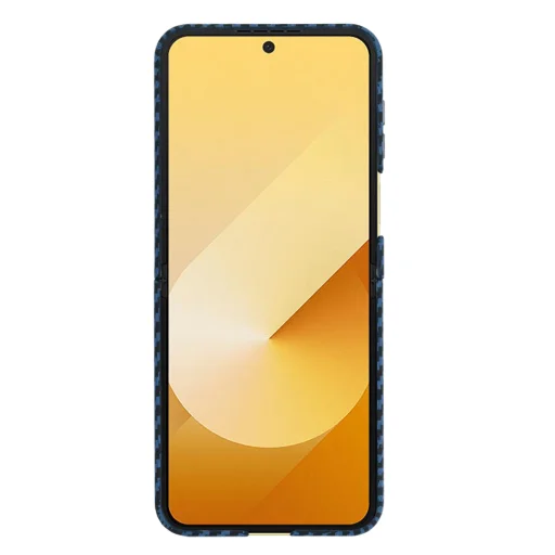 Techsuit - Karbonit Szálhéj - Samsung Galaxy Z Flip6 - Cián tok - 2