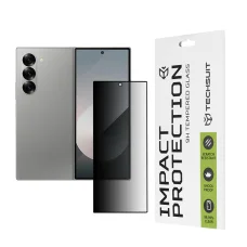 Techsuit - 111D Privacy Teljes Ragadás [Külső Képernyő] - Samsung Galaxy Z Fold6 - Fekete