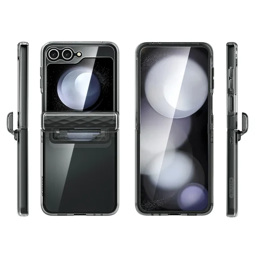  Samsung Galaxy Z Flip6 Fagyos Fekete i-Blason Cosmo tok - 3