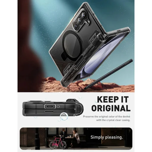  Samsung Galaxy Z Fold6 Fagyos Fekete i-Blason Cosmo Pro MagSafe tok - 4