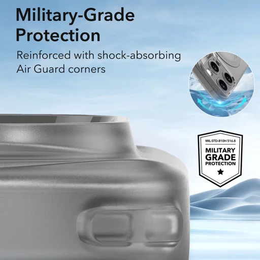  iPhone 16 Pro Max Matt Szürke ESR Zero HaloLock tok - 5