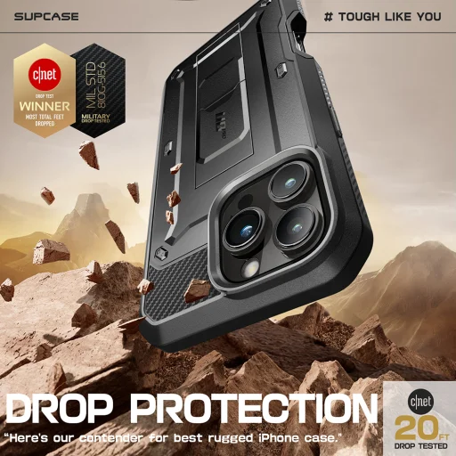  iPhone 16 Pro Fekete Supcase Unicorn Beetle Pro tok - 5