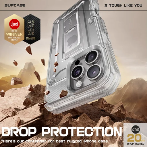  iPhone 16 Pro Átlátszó Supcase - Unicorn Beetle Pro tok - 5