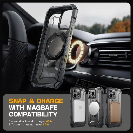  iPhone 16 Pro Max Szürke Supcase - Unicorn Beetle Defender tok - 6