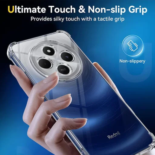 Techsuit - Ütésálló Átlátszó Szilikon - Xiaomi Redmi 14C / Poco C75 - Átlátszó tok - 2