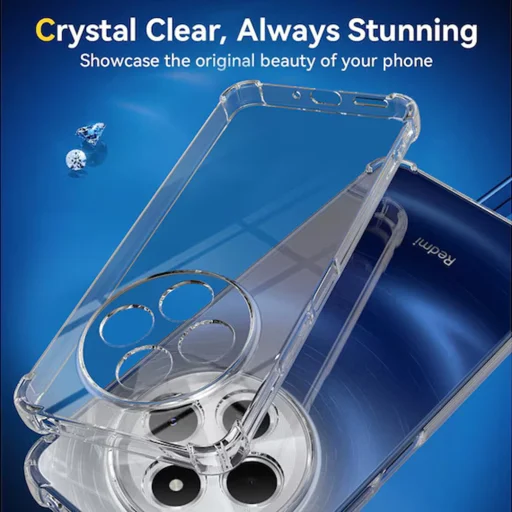 Techsuit - Ütésálló Átlátszó Szilikon - Xiaomi Redmi 14C / Poco C75 - Átlátszó tok - 4