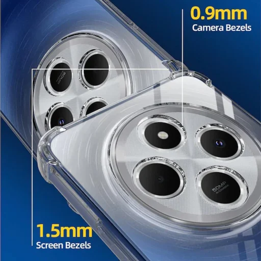 Techsuit - Ütésálló Átlátszó Szilikon - Xiaomi Redmi 14C / Poco C75 - Átlátszó tok - 5