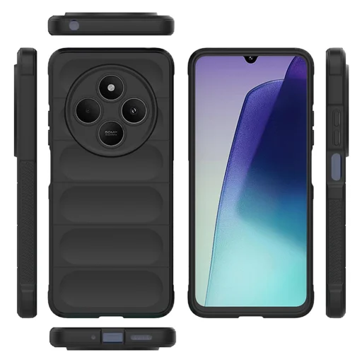 Techsuit - Varázspajzs - Xiaomi Redmi 14C / Poco C75 - Bordó tok - 2