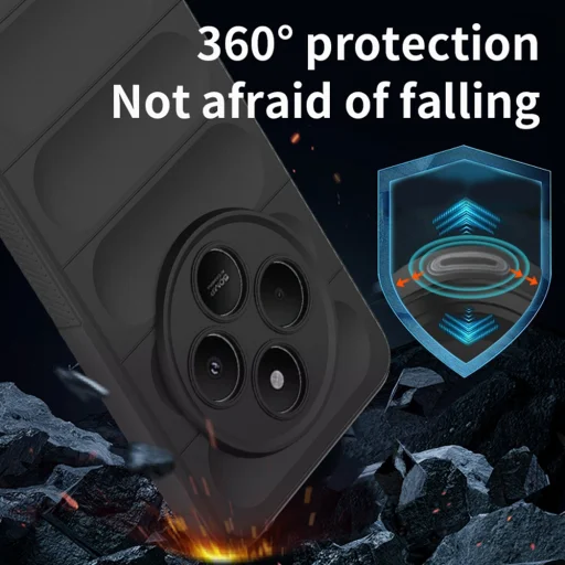 Techsuit - Varázspajzs - Xiaomi Redmi 14C / Poco C75 - Bordó tok - 5