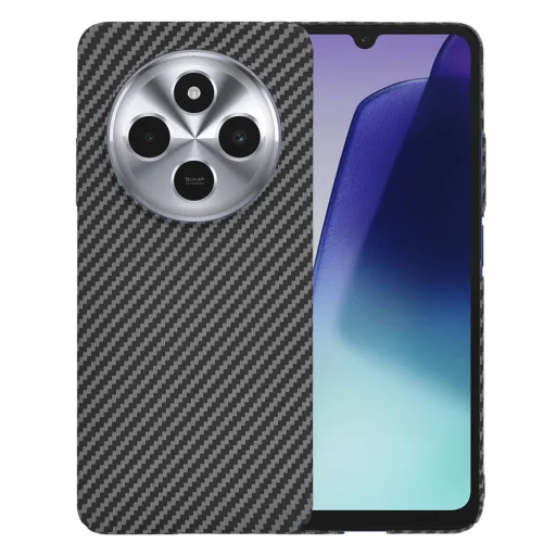 Techsuit - Karbonit Szálas Héj - Xiaomi Redmi 14C / Poco C75 - Fekete tok - 1