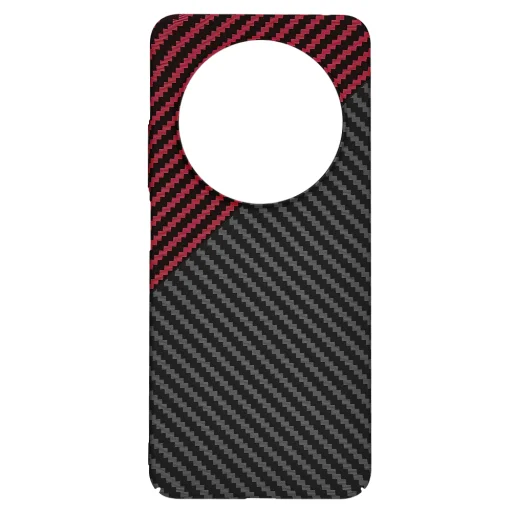 Techsuit - Carbonite FiberShell - Xiaomi Redmi 14C / Poco C75 - Vörös Vortex tok - 4