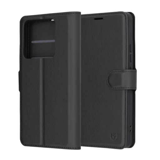 Xiaomi 14T Pro čierne kožené puzdro Techsuit - 1
