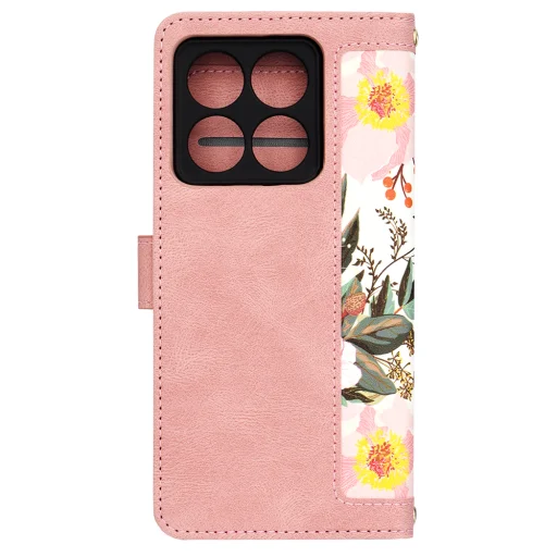 Techsuit - FlipCraft - Xiaomi 14T - Rózsaszín Szívecske tok - 2