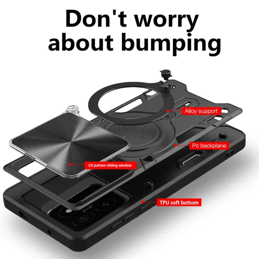 Techsuit - CamGuard Pro - Xiaomi 14T - Fekete tok - 2